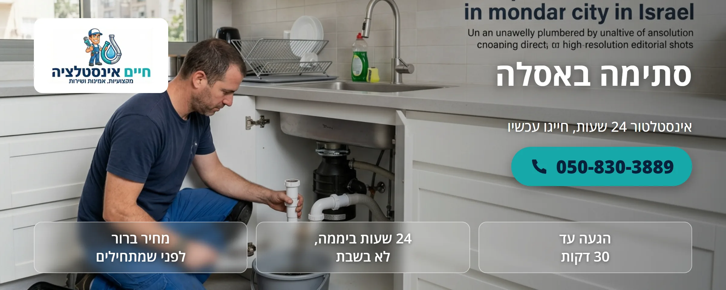 סתימה באסלה - חיים אינסטלציה