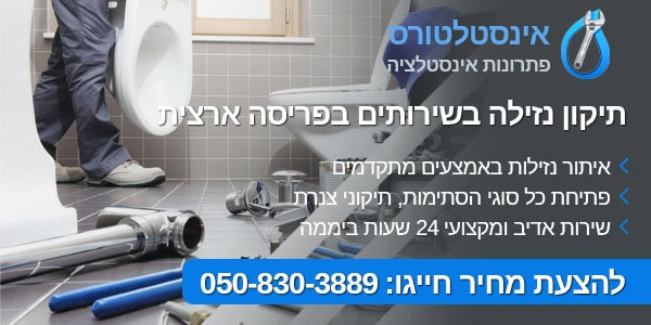 נזילה בשירותים